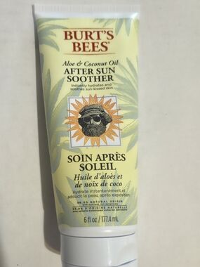 Burt's Bees Aloe & Coconut After-Sun Soother 6oz NEW UNOPENED
